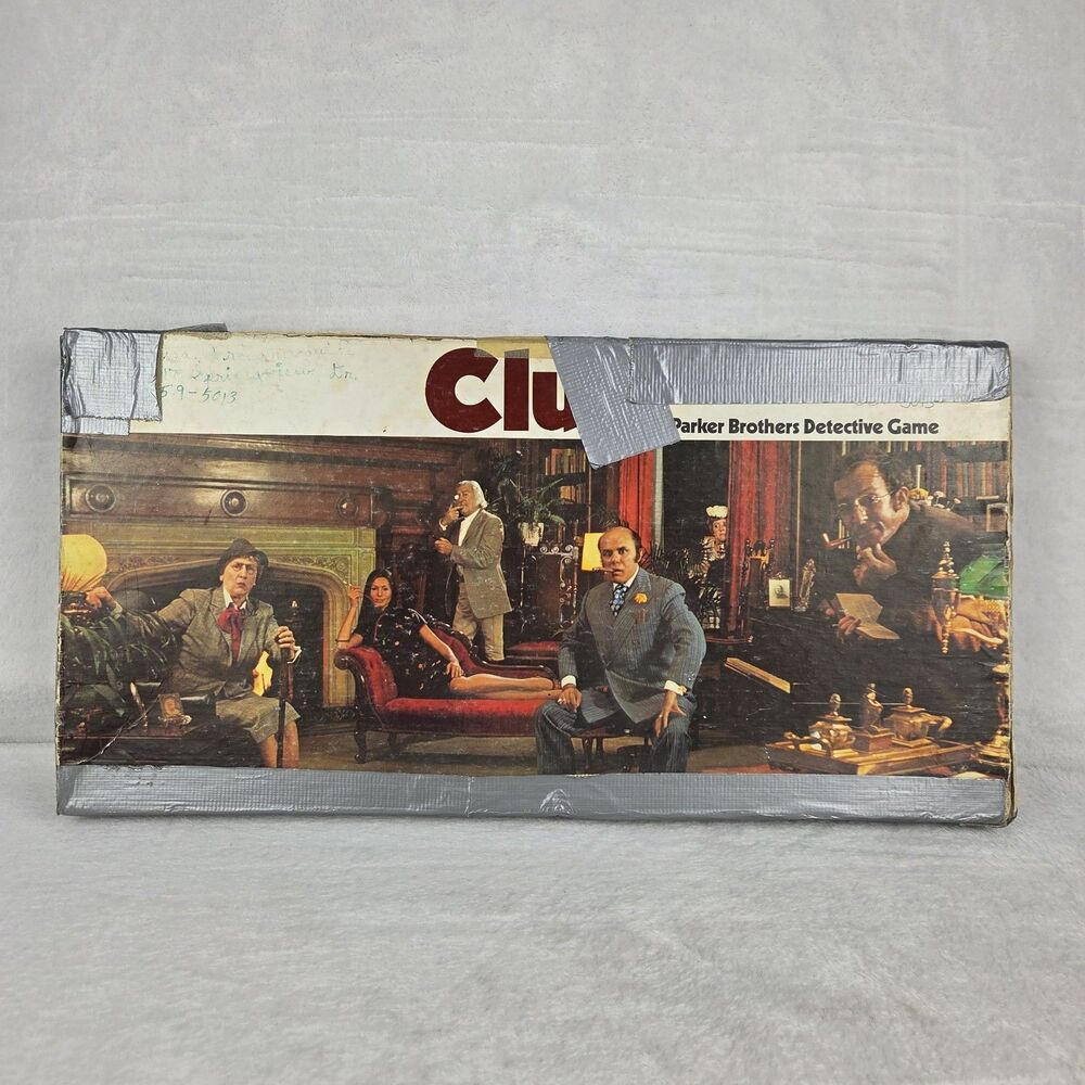 Vintage 1972‎ Clue Parker Brothers Detective Game Complete Original Contents
